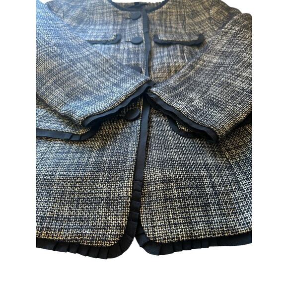 Talbots Two Tone Button Front Tweed‎ Blazer - Business Casual (NWT) - 2 - Picture 4 of 11
